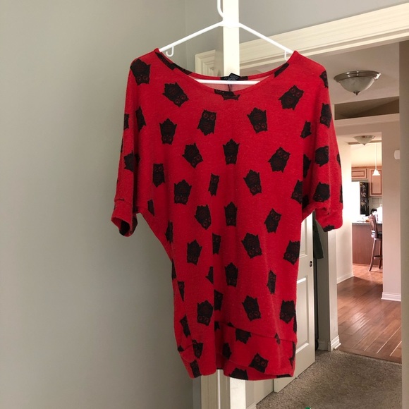 Rue21 Sweaters - Red sweater with owl print